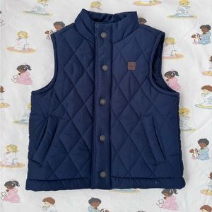 Janie and Jack Navy Puffer Vest